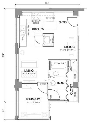 Unit 616 616 floor plan